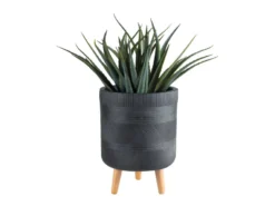 Neu ✨ Jardini Blumentopf Sabine - 31/30 cm in dunkelgrau 👏 -Gartenmöbel Verkaufs-Shop 6781347 0611521 2 24669387 1