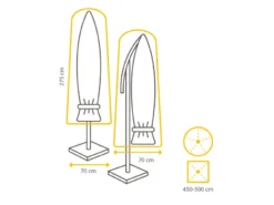Bestpreis 🥰 Winza Schutzhülle für Sonnenschirme - 70/275 cm in grau 🎁 -Gartenmöbel Verkaufs-Shop 6782187 0611952 16 24766125