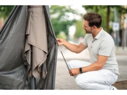 Schlussverkauf 😀 Winza Schutzhülle für Sonnenschirme - 70/295 cm in grau 😀 -Gartenmöbel Verkaufs-Shop 6782219 0611954 11 24766159