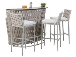 Aktion 🎉 Jardini Barsessel Bretagne - 45/103/57 cm in hellgrau ✔️ -Gartenmöbel Verkaufs-Shop 6783338 0612121 2 24566492