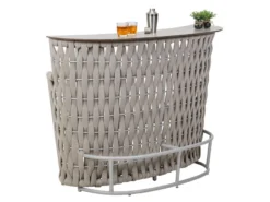 Bestes Angebot 🎁 Jardini Bar Bretagne - 152/109/70 cm in grau 🤩 -Gartenmöbel Verkaufs-Shop 6783347 0612129 3 24566509