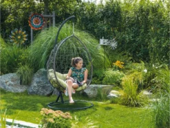 Am billigsten 🛒 Jardini Hängesessel Lagos II - 127/193/105 cm in grau 🎉 -Gartenmöbel Verkaufs-Shop 6783925 0612307 5 24606470