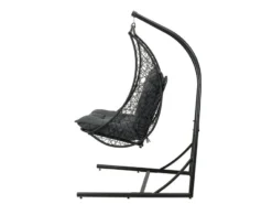 Bestpreis 🥰 Jardini Hängesessel Evora - 110/179/120 cm in schwarz ⭐ -Gartenmöbel Verkaufs-Shop 6784470 0612497 3 24603533