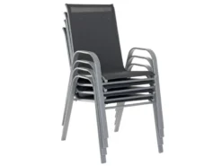 Bestpreis 😉 Jardini Stapelstuhl Vargas - 55/91/73 cm in schwarz ✨ -Gartenmöbel Verkaufs-Shop 6787205 0613276 6 24635023