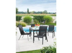 Besorgen 🌟 Jardini Stapelstuhl Vargas - 55/91/73 cm in schwarz ✨ -Gartenmöbel Verkaufs-Shop 6787253 0613325 2 24635031