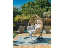 Auslauf ❤️ Jardini Hängesessel Marbella - 120/184/118 cm in schwarz ✔️ -Gartenmöbel Verkaufs-Shop 6787496 0613437 2 24603583