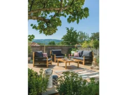 Top 10 🤩 Jardini Loungegarnitur Almeria 4-teilig in schwarz 😀 -Gartenmöbel Verkaufs-Shop 6787508 0613449 2 24606719