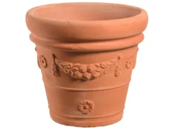 Brandneu ❤️ Übertopf aus Terrakotta - 40,2/45 cm in rot ⌛