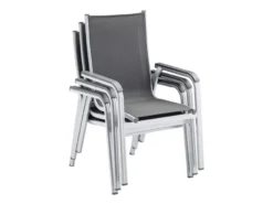 Rabatt 🤩 Kettler Stapelstuhl Basic Plus - 61/104/71 cm in silberfarben ✔️ -Gartenmöbel Verkaufs-Shop 6789052 0613793 2 24605927