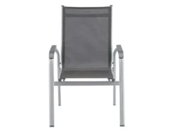 Rabatt 🤩 Kettler Stapelstuhl Basic Plus - 61/104/71 cm in silberfarben ✔️