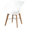 Neu 😍 Schöner Wohnen Gartenstuhl Texel Holz - 55/85/58 cm in weiß ⭐