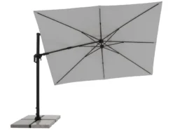 Beste Bewertungen von 🎁 Doppler Sonnenschirm Spirit Black Big - 260/350 cm in grau ❤️