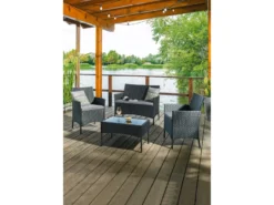 Besorgen 🧨 Jardini Loungegarnitur Dublin 4-teilig in schwarz 😀 6 Besorgen 🧨 Jardini Loungegarnitur Dublin 4-teilig in schwarz 😀 -Gartenmöbel Verkaufs-Shop 6791106 0614660 3 24660773