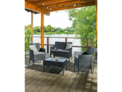 Besorgen 🧨 Jardini Loungegarnitur Dublin 4-teilig in schwarz 😀 7 Besorgen 🧨 Jardini Loungegarnitur Dublin 4-teilig in schwarz 😀 -Gartenmöbel Verkaufs-Shop 6791107 0614660 4 24660773