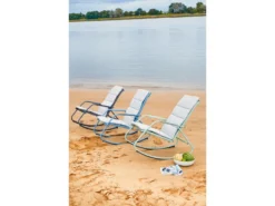 Neu 😀 Jardini Gartenschaukelstuhl Louisville - 61/90/100 cm in blau 😉 -Gartenmöbel Verkaufs-Shop 6791939 0615164 3 24603202