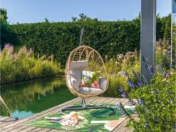 Auslauf ❤️ Jardini Hängesessel Marbella - 120/184/118 cm in schwarz ✔️ -Gartenmöbel Verkaufs-Shop 6793243 0615698 4 24603583