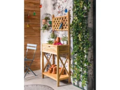 Neu 🥰 Jardini Pflanztisch Hermes - 70/160/40 cm in braun 🎁 -Gartenmöbel Verkaufs-Shop 6805917 0621080 3 24651590