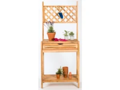 Neu 🥰 Jardini Pflanztisch Hermes - 70/160/40 cm in braun 🎁 -Gartenmöbel Verkaufs-Shop 6805920 0621080 6 24651590