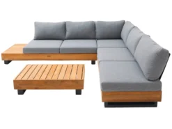 Angebote 😀 Jardini Loungegarnitur Olmo 3-teilig in hellgrau 🛒