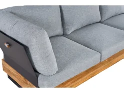 Angebote 😀 Jardini Loungegarnitur Olmo 3-teilig in hellgrau 🛒 -Gartenmöbel Verkaufs-Shop 6807881 0621907 10 24610405