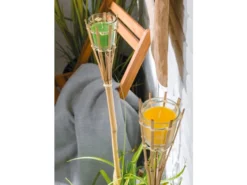 Am billigsten ✨ Jardini Bambusfackel mit Kerze - 100/8 cm in mehrfarbig ✔️ -Gartenmöbel Verkaufs-Shop 6811809 0623475 24669163